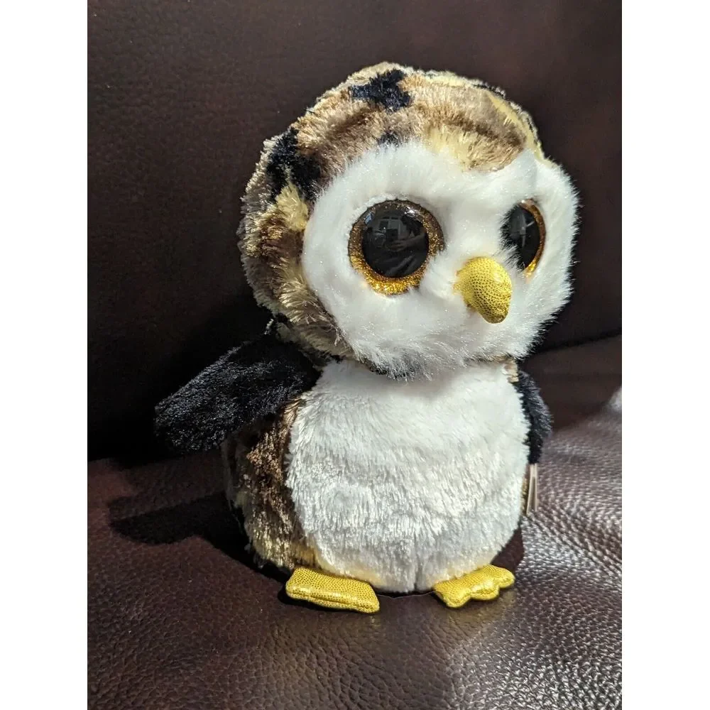 Ty Beanie Boos Owliver the Camo Owl‎ Plush Stuffed Animal Bird